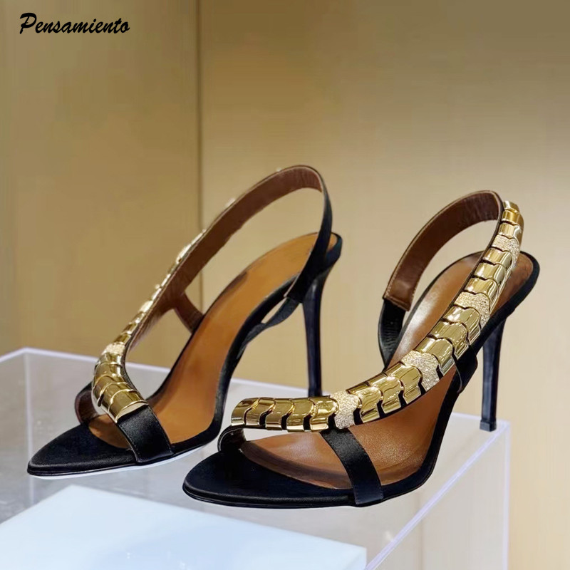 Women'S Formal Wear For Wedding - Sandálias Gladiadoras Femininas de Luxo com