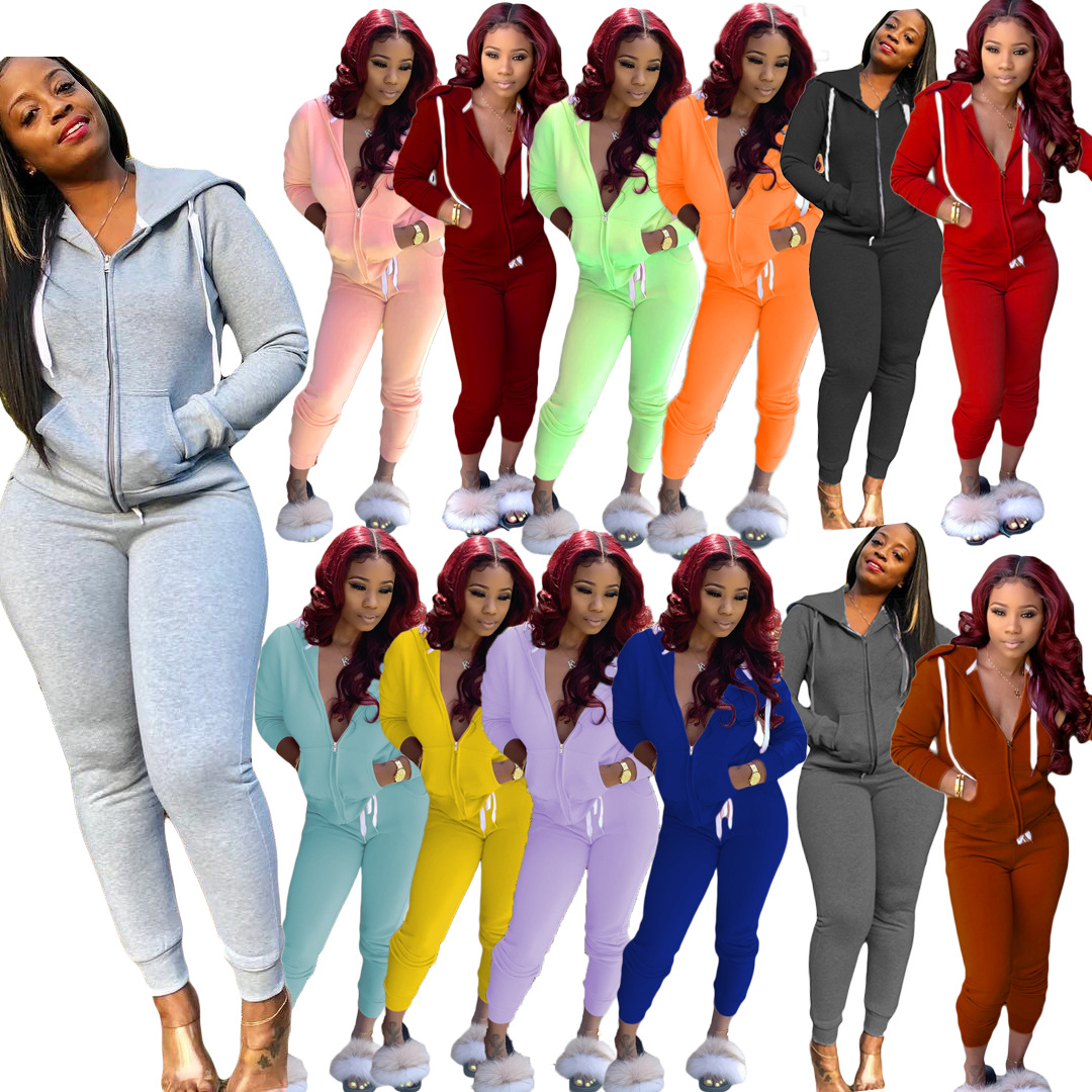 Monochrome Suit Set - Conjunto Esportivo Feminino de Duas Peças