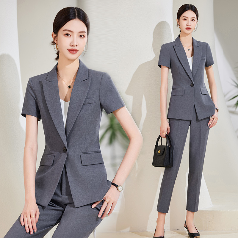 Women'S Formal Wear Stores - Conjunto de terno de manga curta