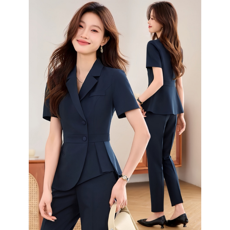 Women'S Formal Wear Stores - Novo Terno Feminino Azul Marinho Fino