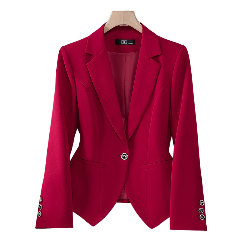Novo Blazer Feminino Formal da - Women'S Red Formal Wear avaliação e preço