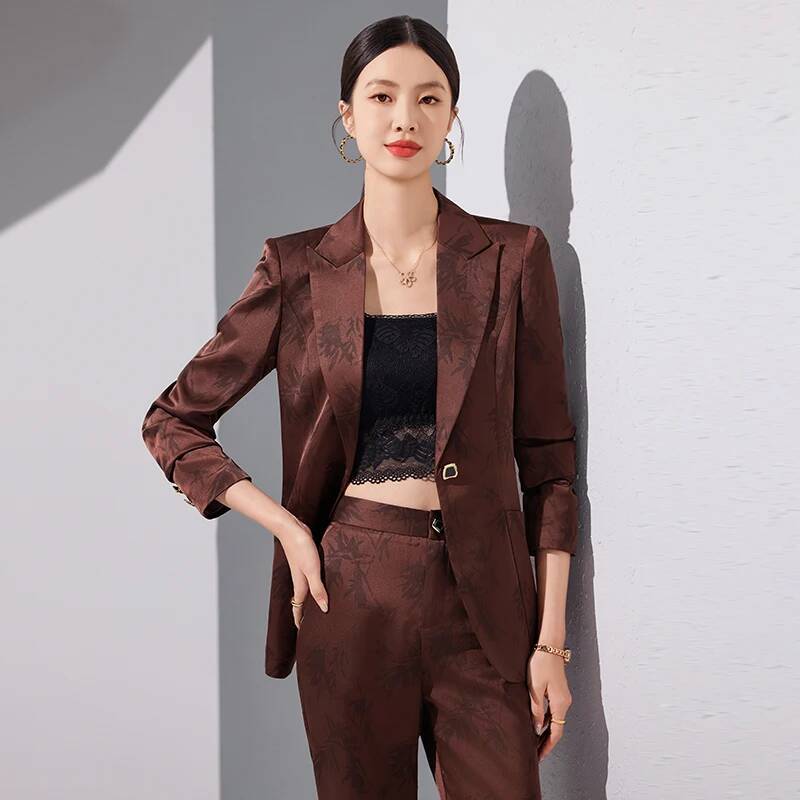 Ternos formais de tecido de al - Women Formal Wear For Interview avaliação e preço