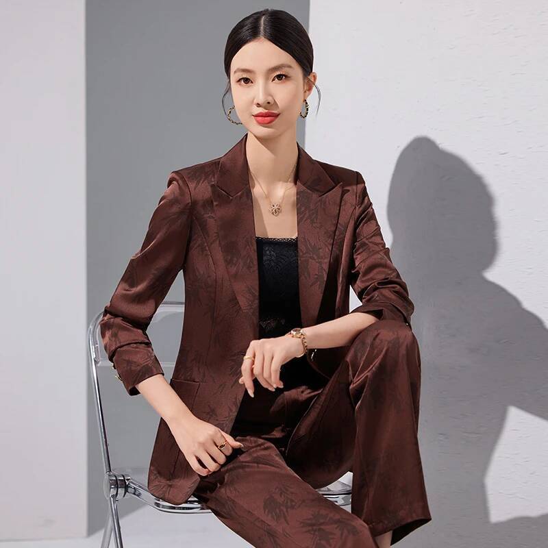 Ternos formais de tecido de al - Women Formal Wear For Interview avaliação e preço