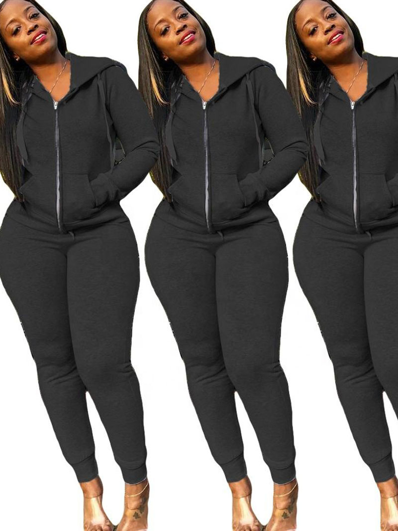 Conjunto Esportivo Feminino de - Monochrome Suit Set avaliação e preço