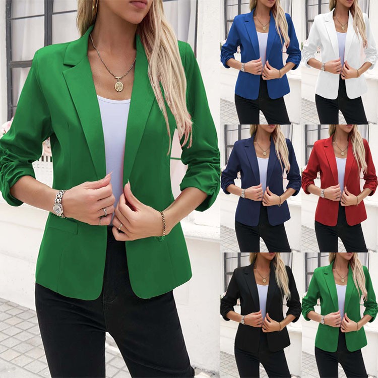 Novo Blazer Feminino Europeu e - Women'S Formal Wear Suits avaliação e preço