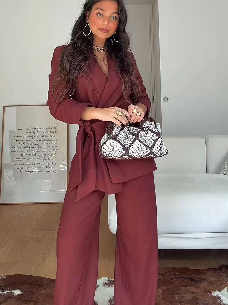 Conjunto de Blazer e Calças pa - Women'S Formal Wear Pants Suit avaliação e preço