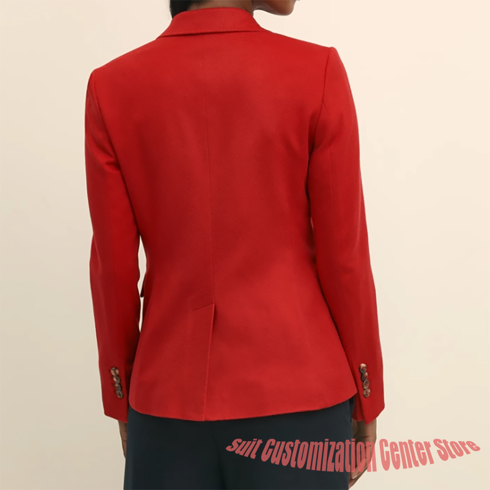Roupas femininas de lã azul ma - Women'S Formal Wear Pants Suit avaliação e preço