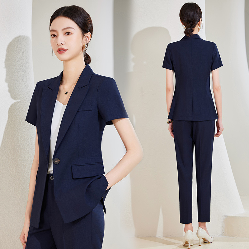 Conjunto de terno de manga cur - Women'S Formal Wear Stores avaliação e preço