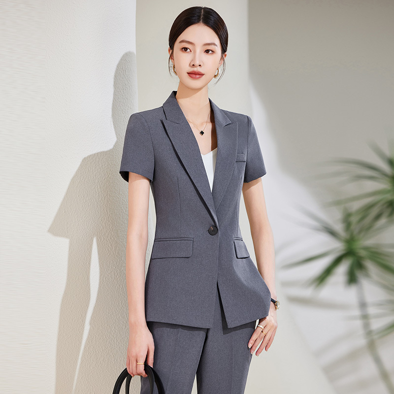 Conjunto de terno de manga cur - Women'S Formal Wear Stores avaliação e preço