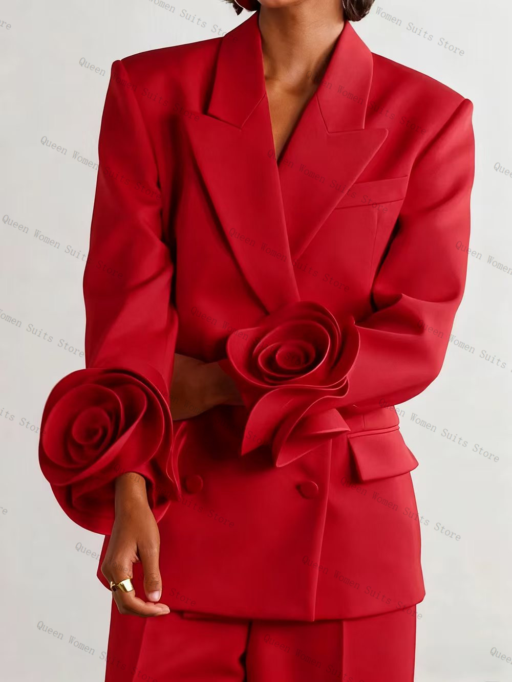 Luxo vermelho feminino terno c - Women'S Red Formal Wear avaliação e preço