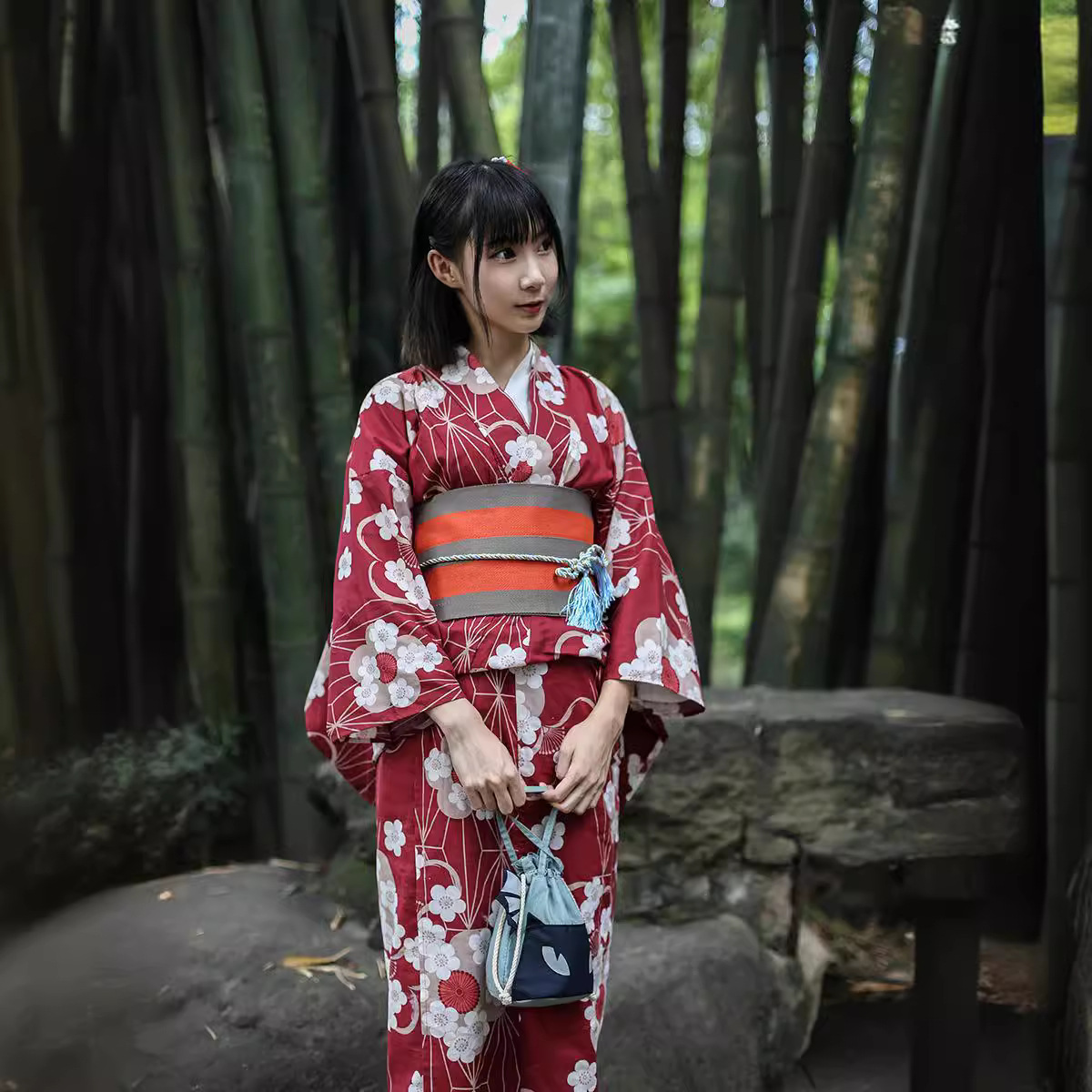 Quimono Yukata Japonês Vermelh - Women'S Red Formal Wear avaliação e preço