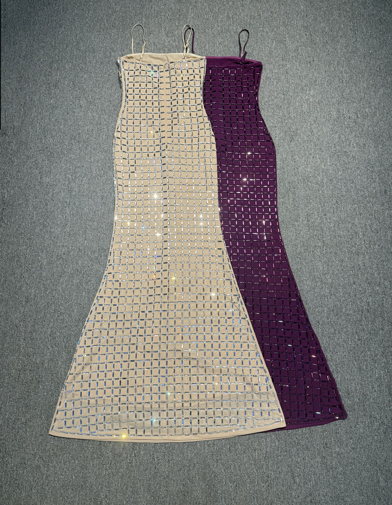 Cristal roxo feminino vestido  - Women'S Red Formal Wear avaliação e preço