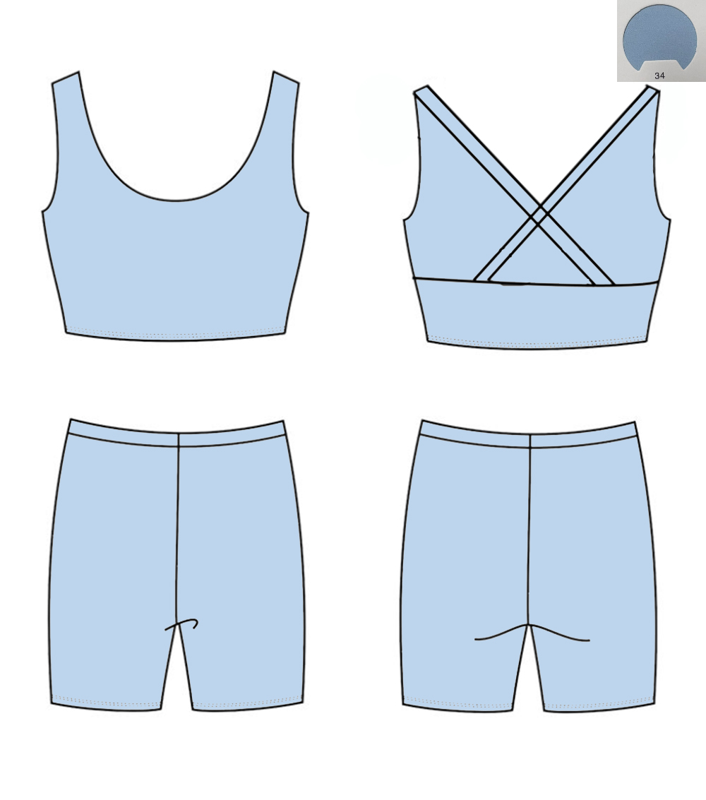 Conjunto de Yoga Monocromático - Monochrome Suit Set avaliação e preço