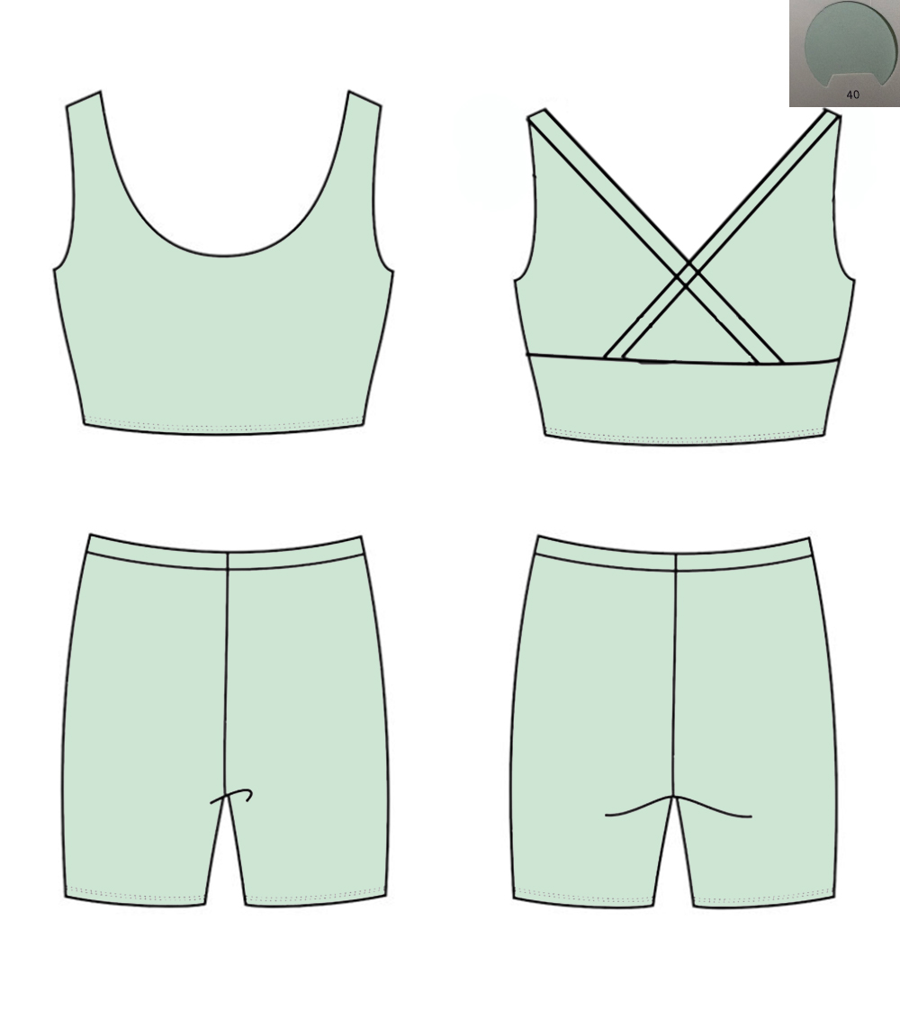 Conjunto de Yoga Monocromático - Monochrome Suit Set avaliação e preço