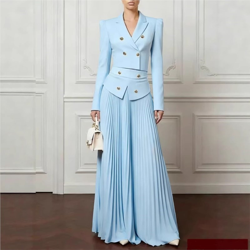 Conjunto Elegante de 2 Peças:  - Women'S Formal Wear Suits avaliação e preço
