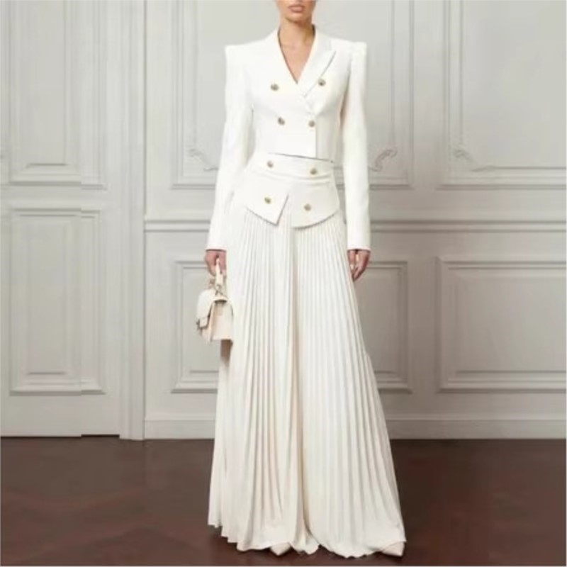 Conjunto Elegante de 2 Peças:  - Women'S Formal Wear Suits avaliação e preço