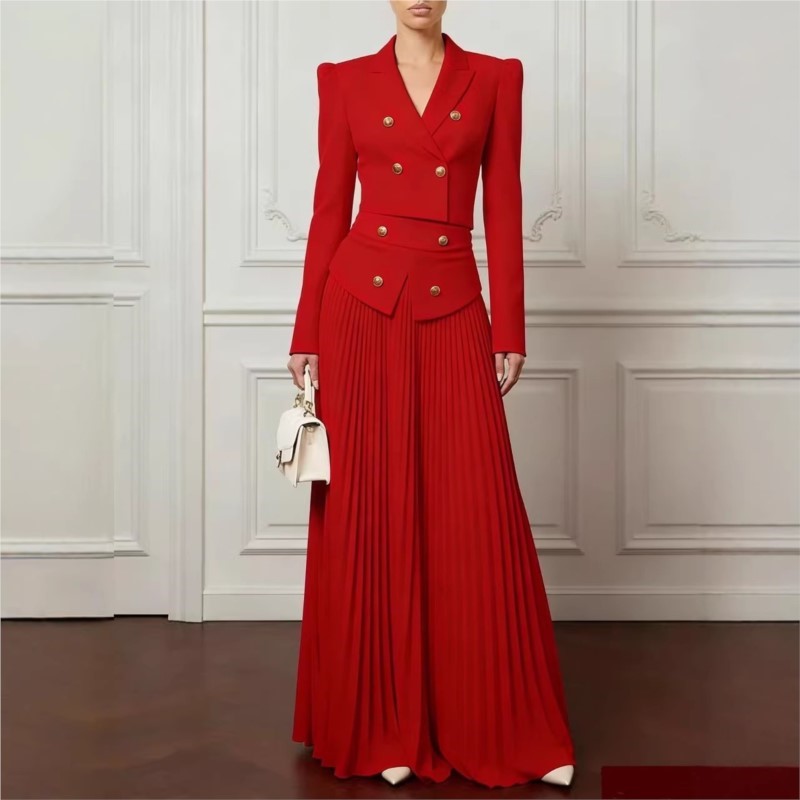 Conjunto Elegante de 2 Peças:  - Women'S Formal Wear Suits avaliação e preço