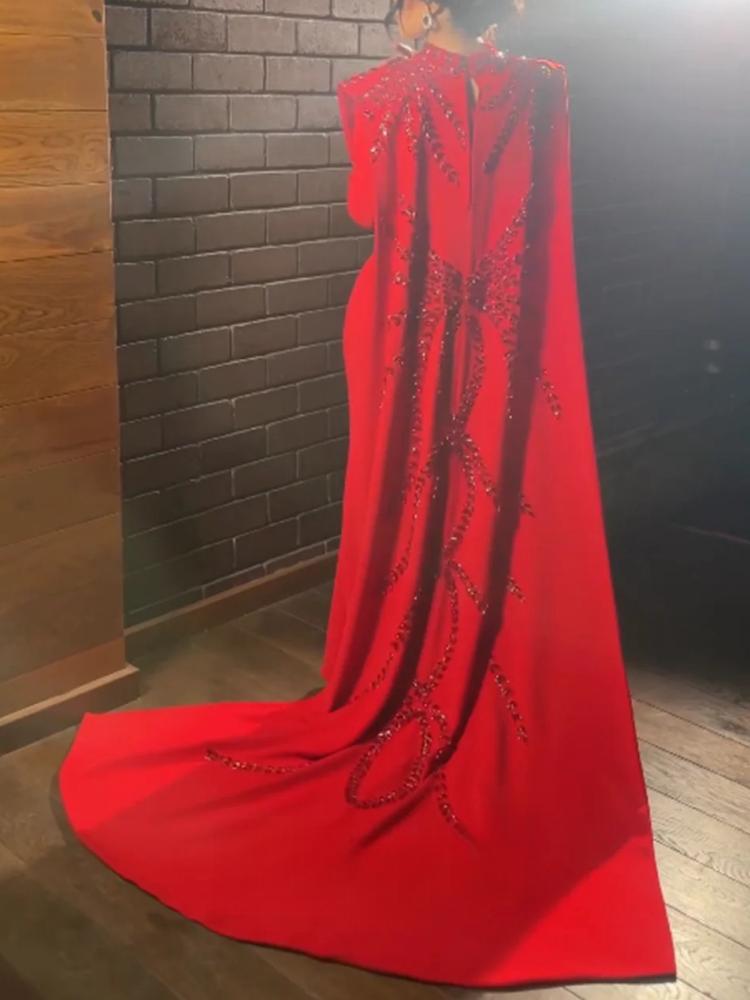 Vestido de noite muçulmano sau - Women'S Red Formal Wear avaliação e preço