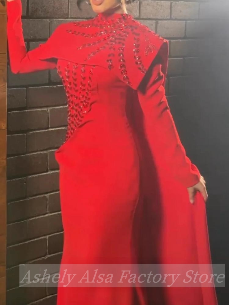 Vestido de noite muçulmano sau - Women'S Red Formal Wear avaliação e preço