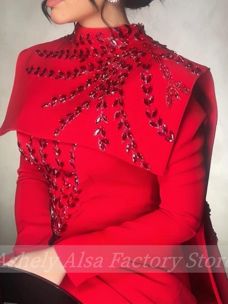 Vestido de noite muçulmano sau - Women'S Red Formal Wear avaliação e preço