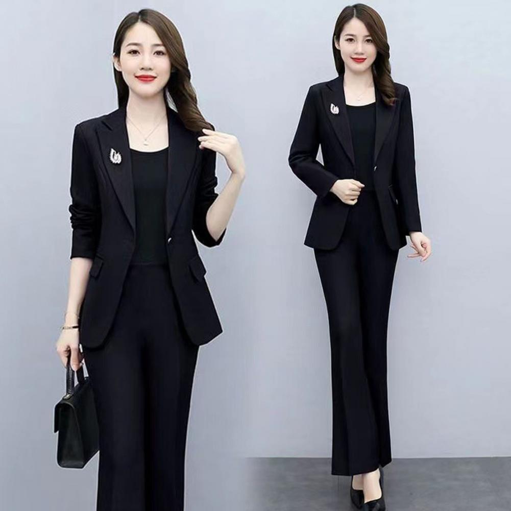 Conjunto de 2 Peças: Casaco Fo - Women'S Formal Wear Pants Suit avaliação e preço