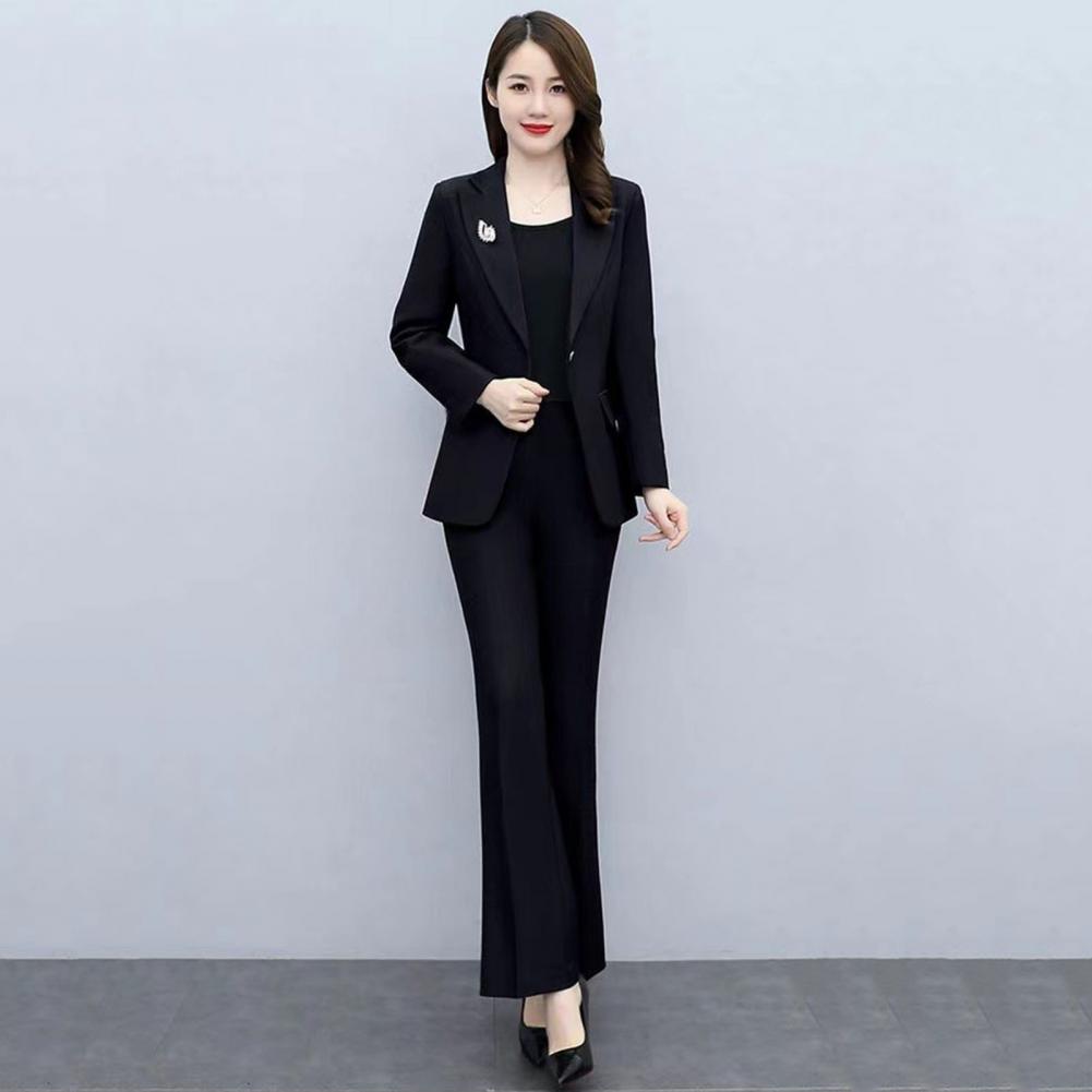 Conjunto de 2 Peças: Casaco Fo - Women'S Formal Wear Pants Suit avaliação e preço