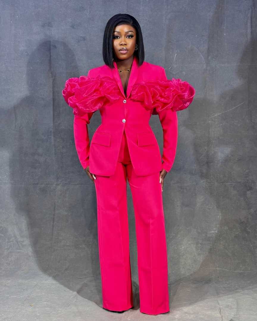 Personalizado rosa quente calç - Women Formal Wear With Tie avaliação e preço