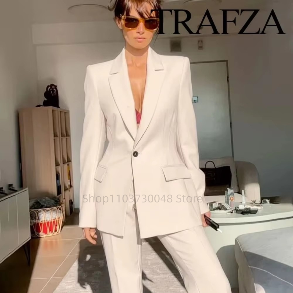 Conjunto de Blazer e Calças pa - Women'S Formal Wear Pants Suit avaliação e preço
