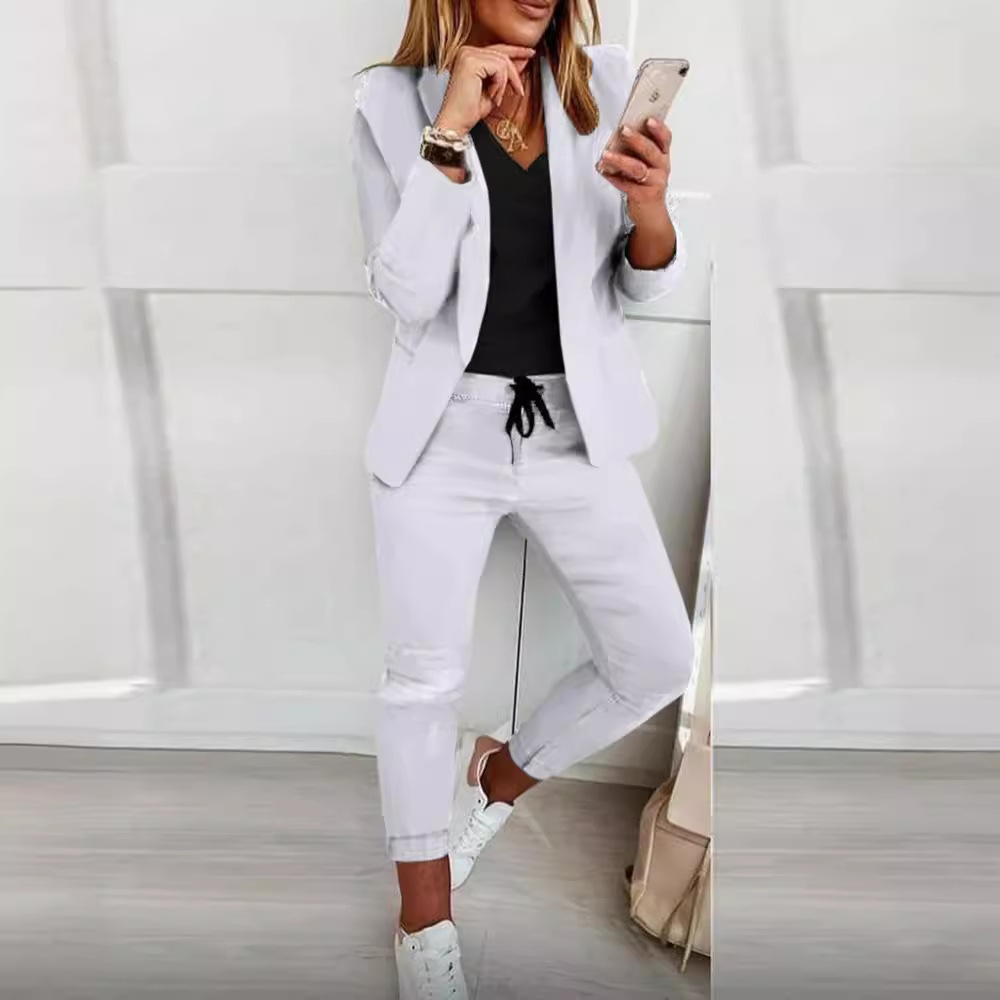 Feminino monocromático casual  - Monochrome Suit Set avaliação e preço