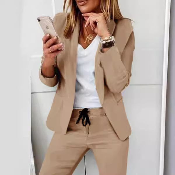 Feminino monocromático casual  - Monochrome Suit Set avaliação e preço