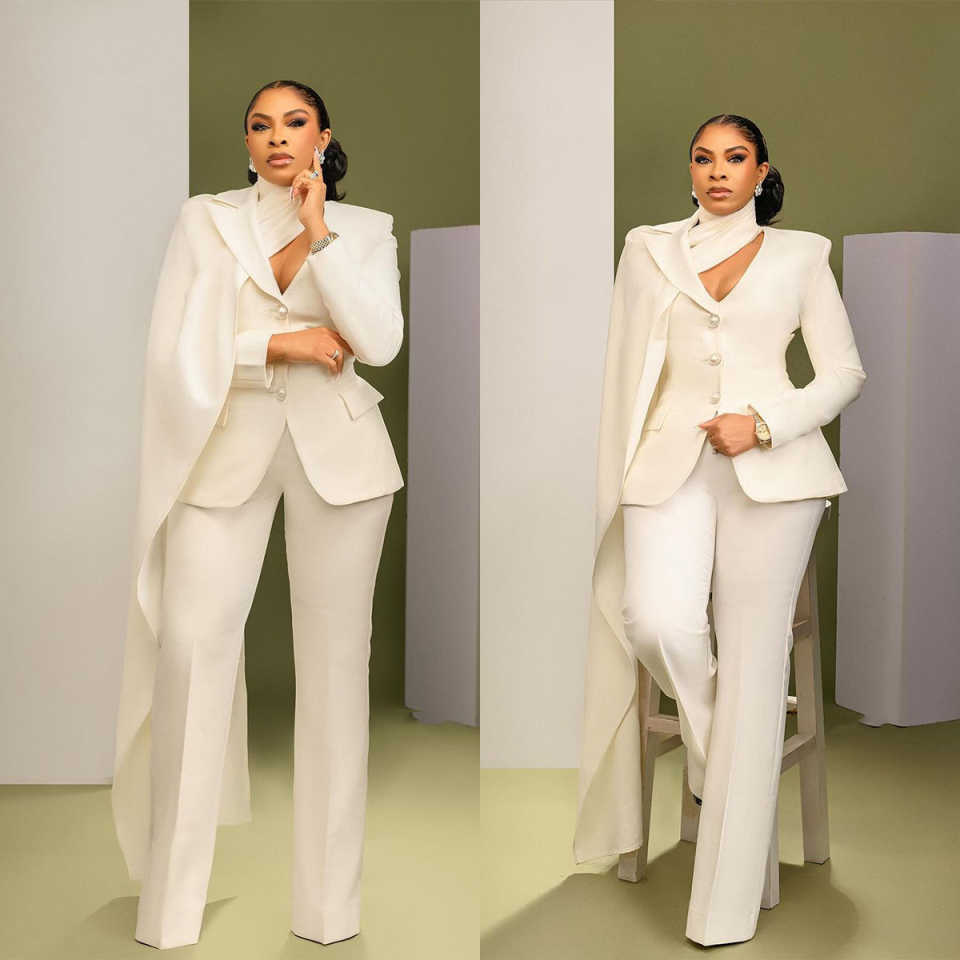 Designer Women Pants Suits Cus - Women Formal Wear With Tie avaliação e preço